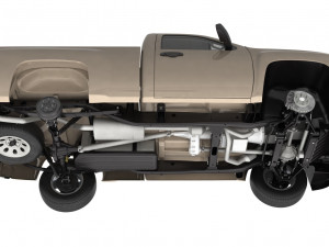 Generic pickup truck 14 Model 3D