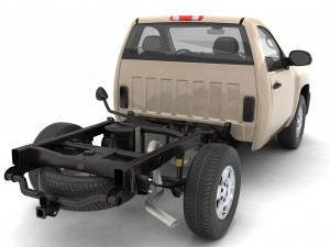 Generic pickup truck 14 Model 3D