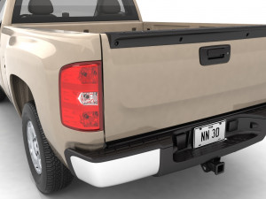 Generic pickup truck 14 Model 3D