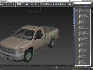 Generic pickup truck 14 3D Model