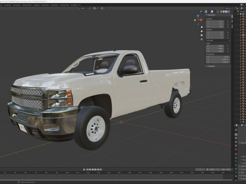 Generic hd pickup truck 15 3D 模型