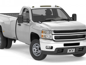 Generic dually pickup truck 16 3D 모델