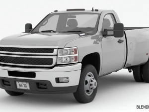 Generic dually pickup truck 16 3D Model