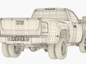 Generic dually pickup truck 16 3D 모델