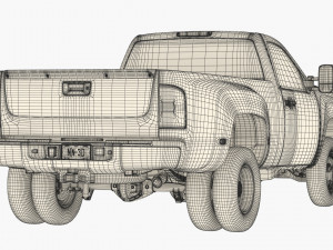 Generic dually pickup truck 16 3D 모델