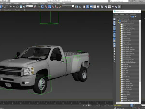Generic dually pickup truck 16 3D Model