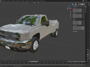 Generic dually pickup truck 16 3D Model