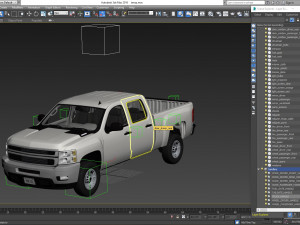 Generic crew cab pickup truck 17 3D Model