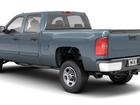 Generic crew cab pickup truck 17 3D Model