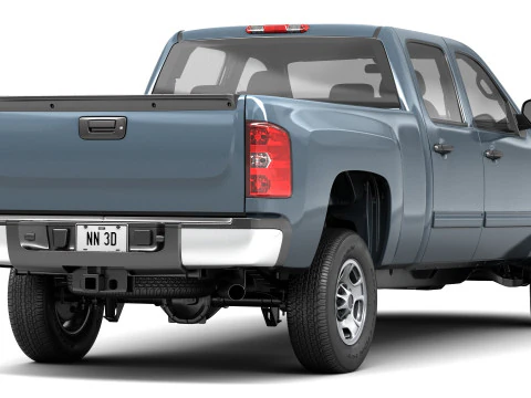 Generic crew cab pickup truck 17 3D Model