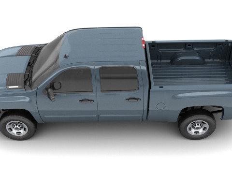 Generic crew cab pickup truck 17 3D Model