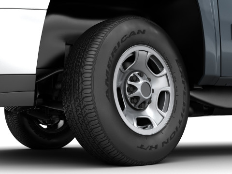Generic crew cab pickup truck 17 3D Model