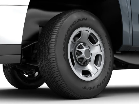 Generic crew cab pickup truck 17 3D Model