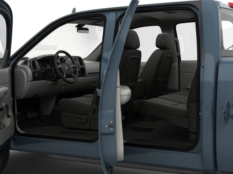 Generic crew cab pickup truck 17 3D Model