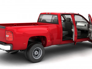 Generic dually pickup truck 18 Modello 3D