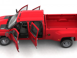 Generic dually pickup truck 18 Modello 3D