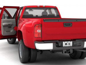 Generic dually pickup truck 18 Modello 3D