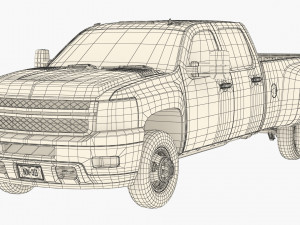 Generic dually pickup truck 18 Modello 3D