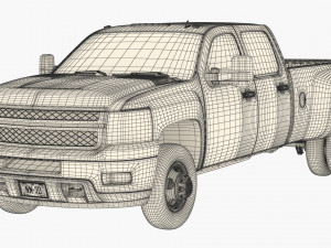 Generic dually pickup truck 18 Modello 3D