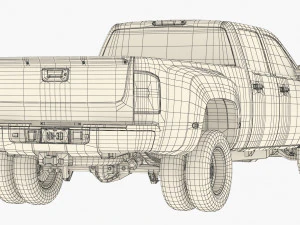 Doppio camioncino generico 18 Modello 3D