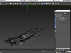 pickup truck chassis 4wd ifs 3D Модель