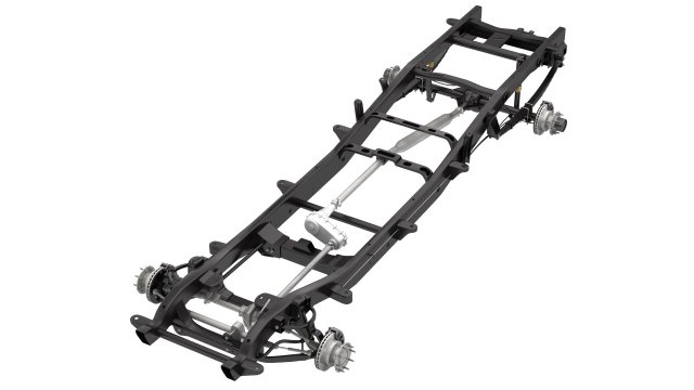 dually pickup truck chassis 4wd ifs Model 3D .c4d .max .obj .3ds .fbx .stl .blend 