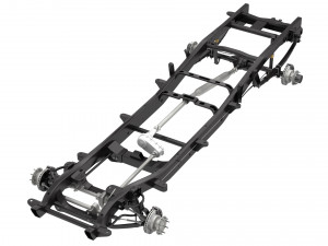 dually pickup truck chassis 4wd ifs Modelo 3D