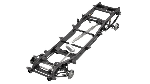 hd pickup truck chassis 4wd ifs Modelo 3D .c4d .max .obj .3ds .fbx .stl .blend 