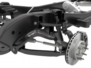 hd pickup truck chassis 4wd ifs Modelo 3D