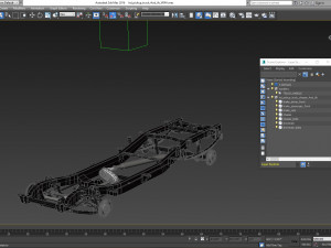 hd pickup truck chassis 4wd ifs Modelo 3D