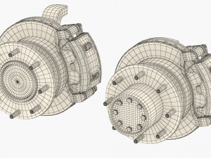 dually truck brake Modelo 3D