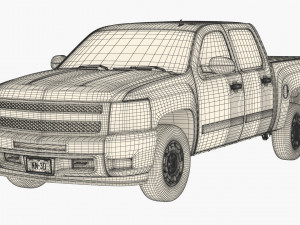 GENERIC PICKUP TRUCK 19 3D Модель