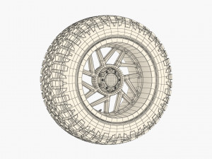 off road wheel and tire 13 Modelo 3D