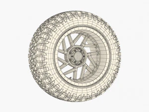 off road wheel and tire 13 3D Model