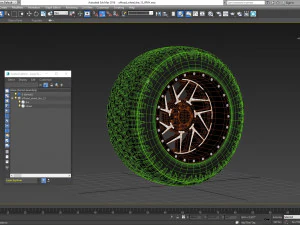off road wheel and tire 13 3D Model