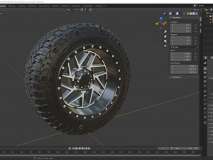off road wheel and tire 13 Modelo 3D