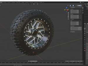 off road wheel and tire 13 3D Model