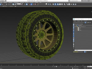 off road wheel and tire 14 3D Model