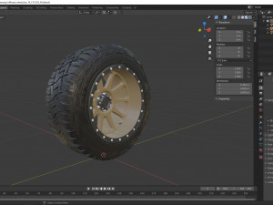 off road wheel and tire 14 3D Model