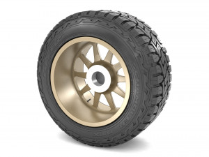 off road wheel and tire 14 3D Model