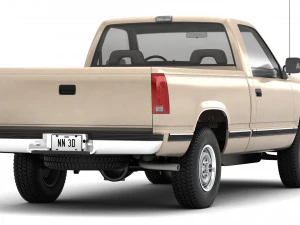 Generic pickup truck 21 3D Model
