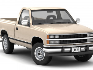 Generic pickup truck 21 Model 3D