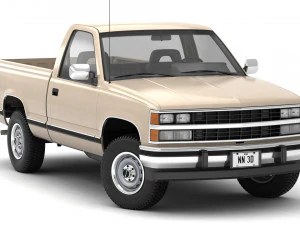 Generic pickup truck 21 3D Model