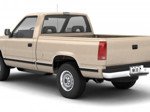 Generic pickup truck 21 Model 3D
