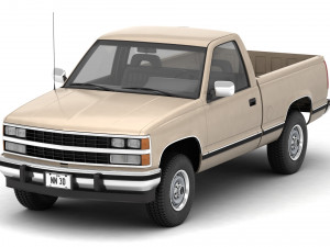 Generic pickup truck 21 Model 3D