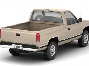 Generic pickup truck 21 3D Model