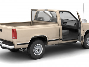 Generic pickup truck 21 Model 3D