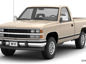 Generic pickup truck 21 3D Model