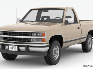 Generic pickup truck 21 Model 3D