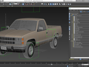 Generic pickup truck 21 Model 3D